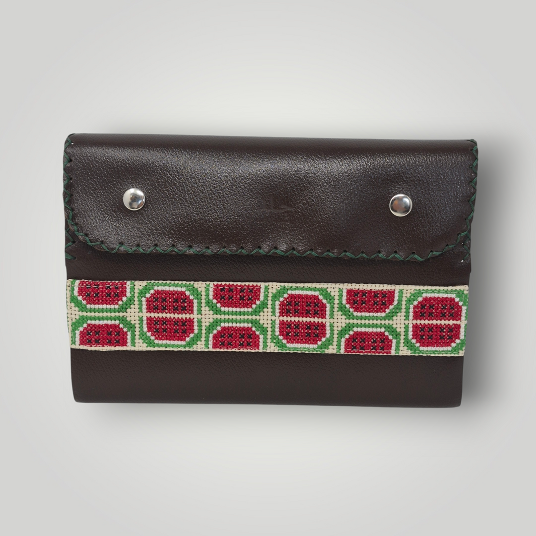 Leather bound journal with tatreez