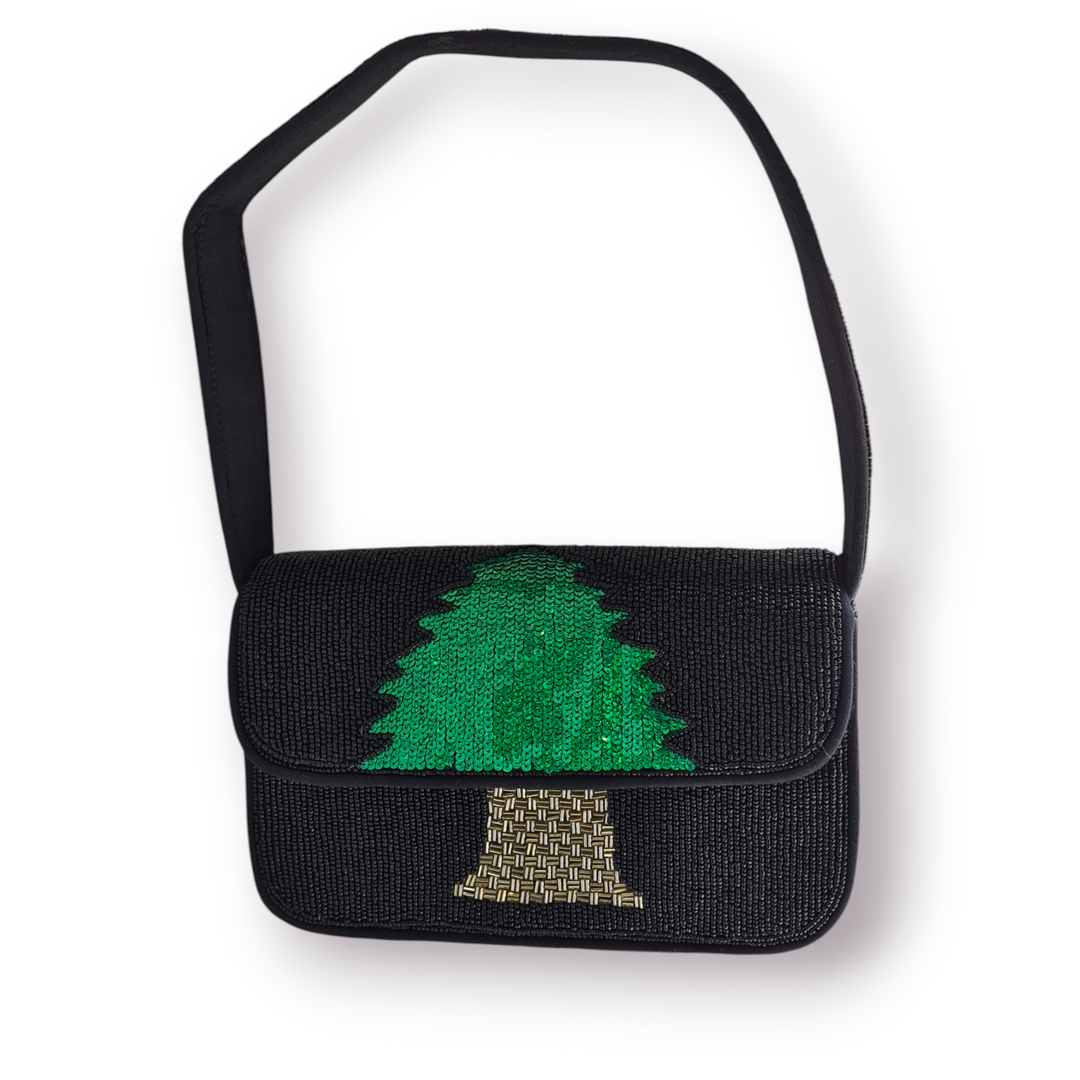 Large Beaded Shoulder Bag - Arze
