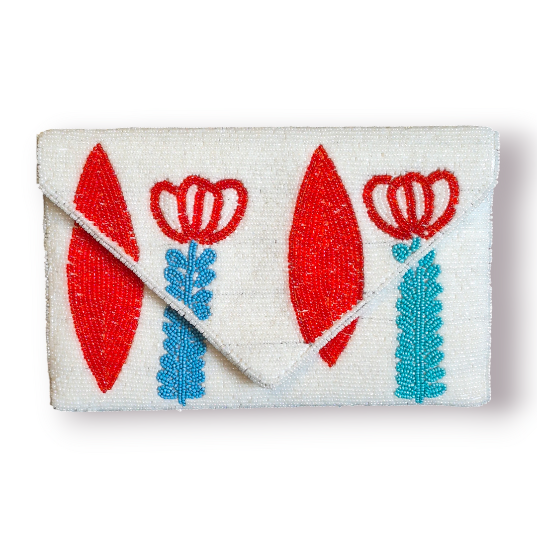 Beaded Finjan Envelope Clutch