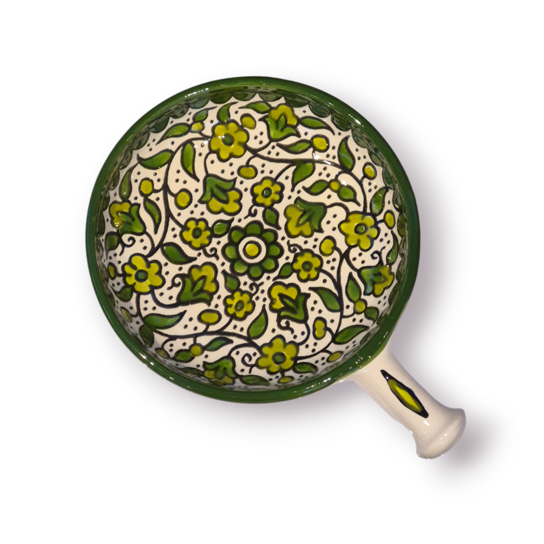 Ceramic plate with handle (Made in Palestine)