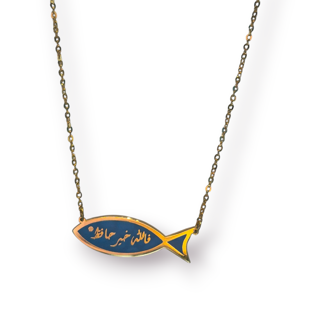 Gold Plated Fish Necklace