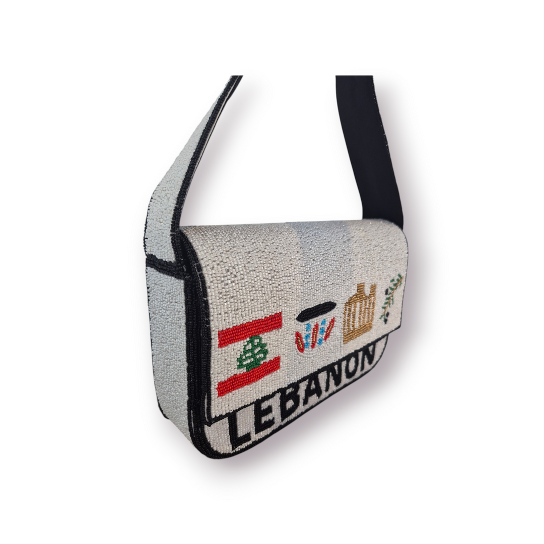 Large Beaded Shoulder bag - Lebanon