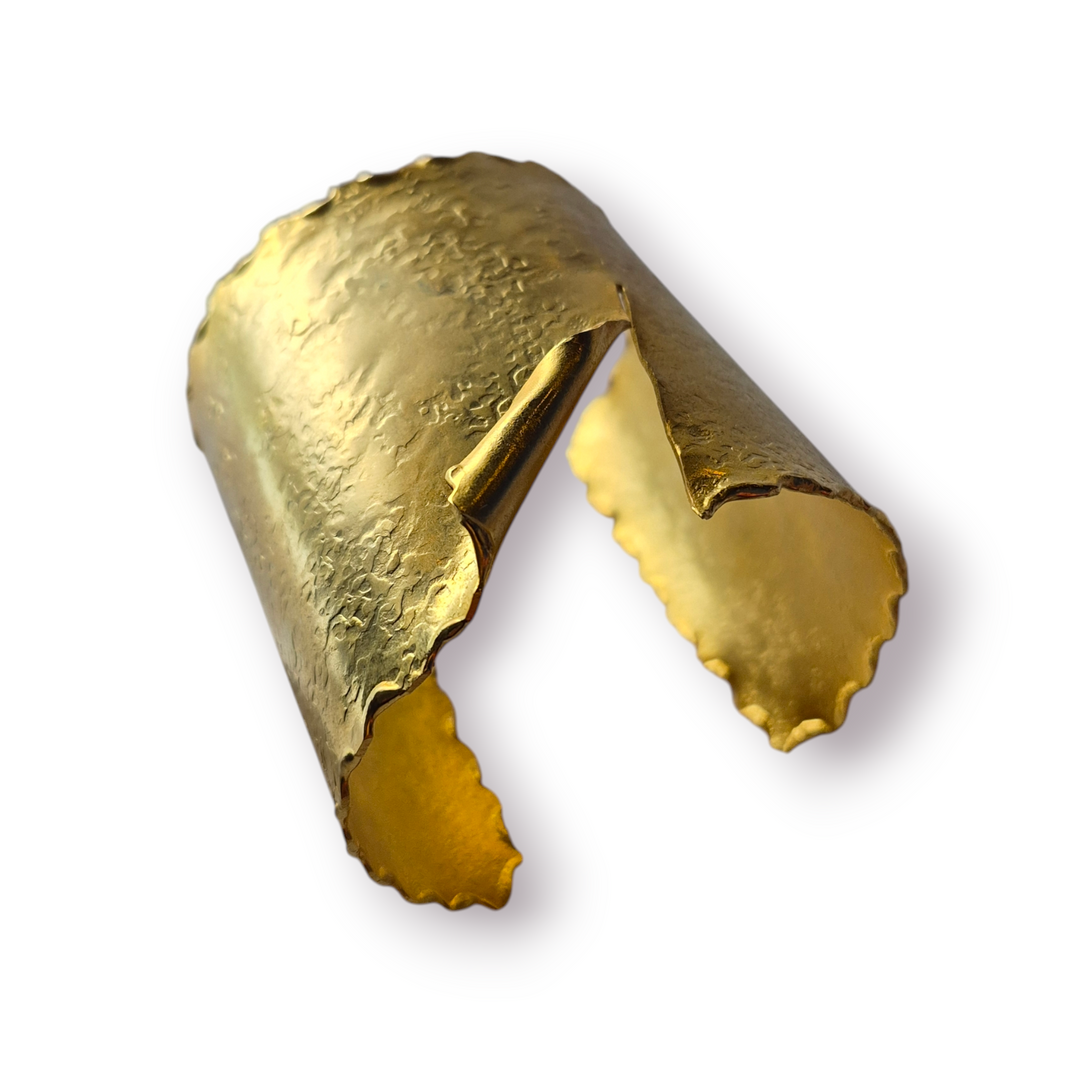 Hammered Gold Plated Cuff