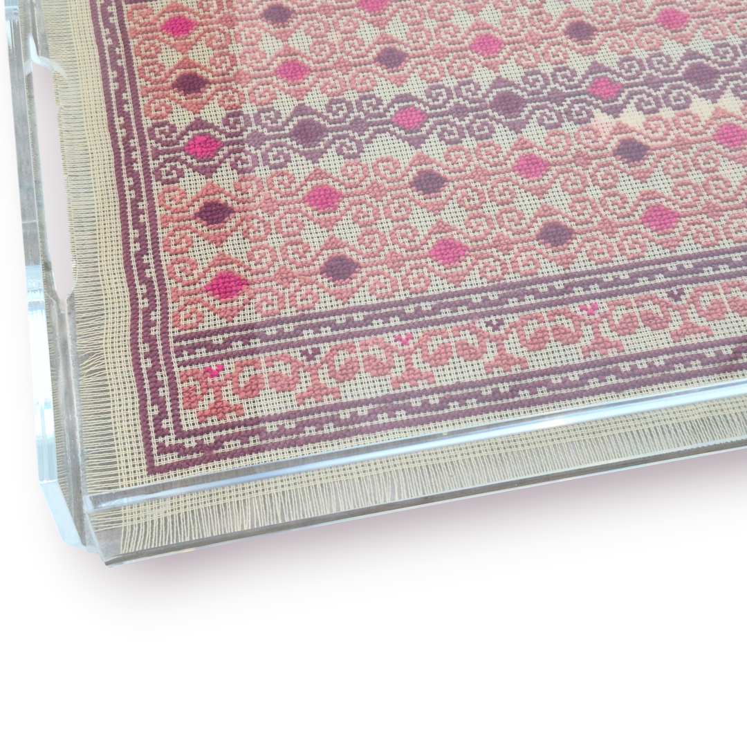 INAASH - Large Plexi Tray with Tatreez