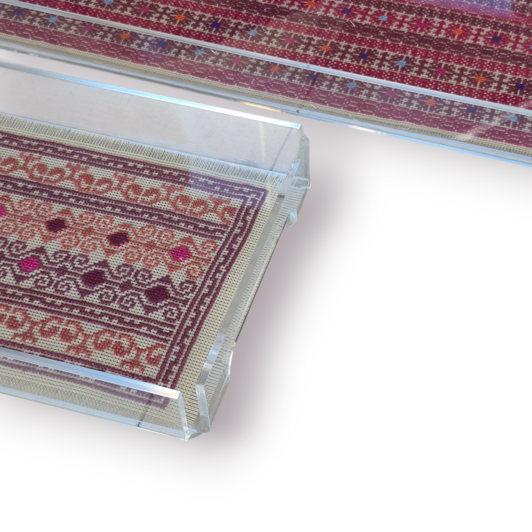 INAASH - Long Plexi Tray with Tatreez