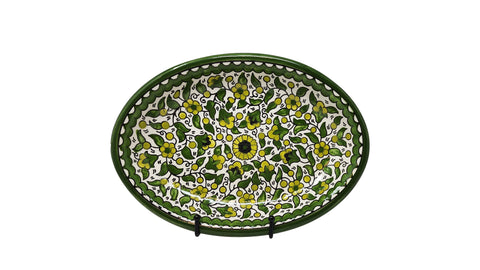 Made in Palestine - Floral Oval Platter