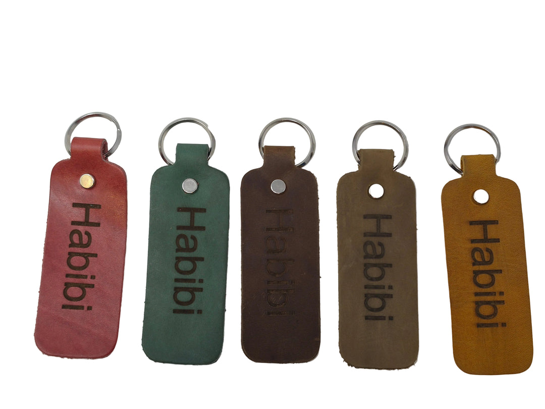 Habibi Leather Keychain