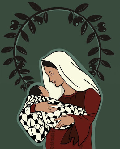 Jas Hawamdeh Studios: Jesus is Palestinian Greeting Card