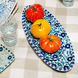 Moroccan Oval Floral Serving Platter