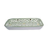 Ceramic Moroccan Serving Tray - Green