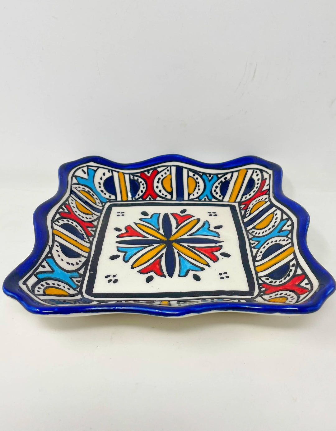 Square Fez Serving Plate (Large)