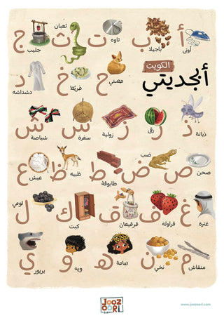 My Country Arabic Alphabet Posters