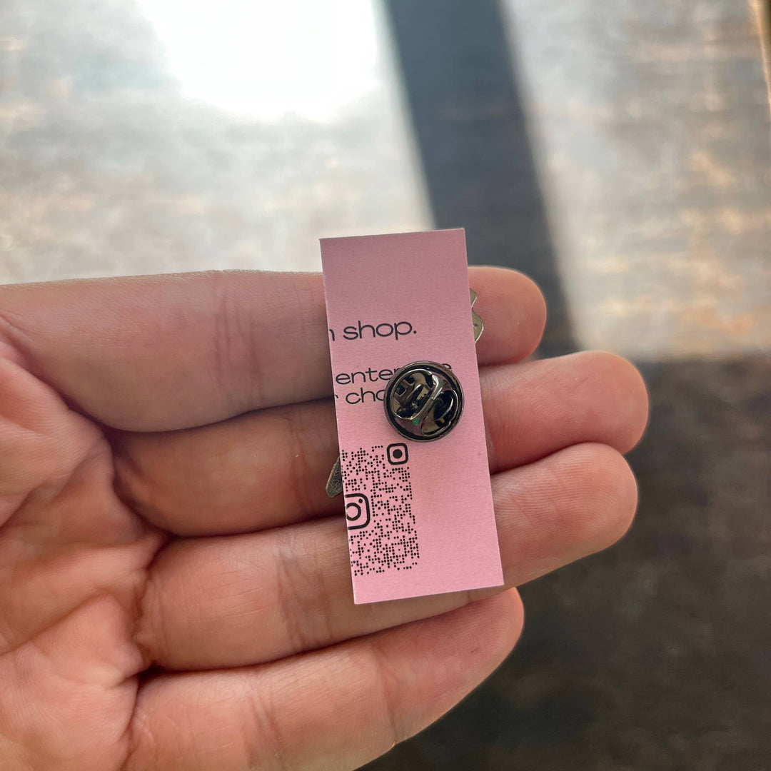 Palestine Map Keffiyeh Enamel Pin