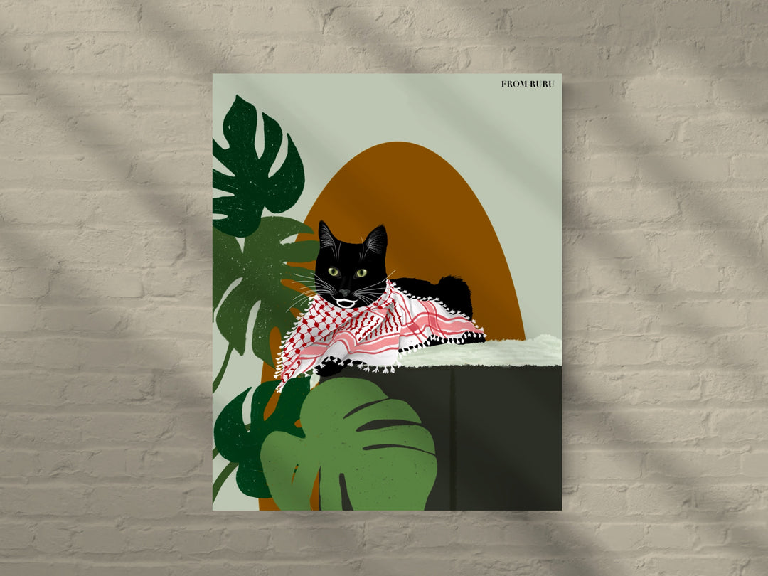 FROMRURU Cat Art Prints