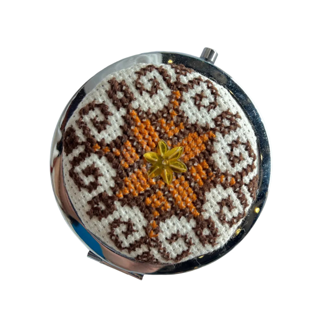 Tatreez Compact Mirror