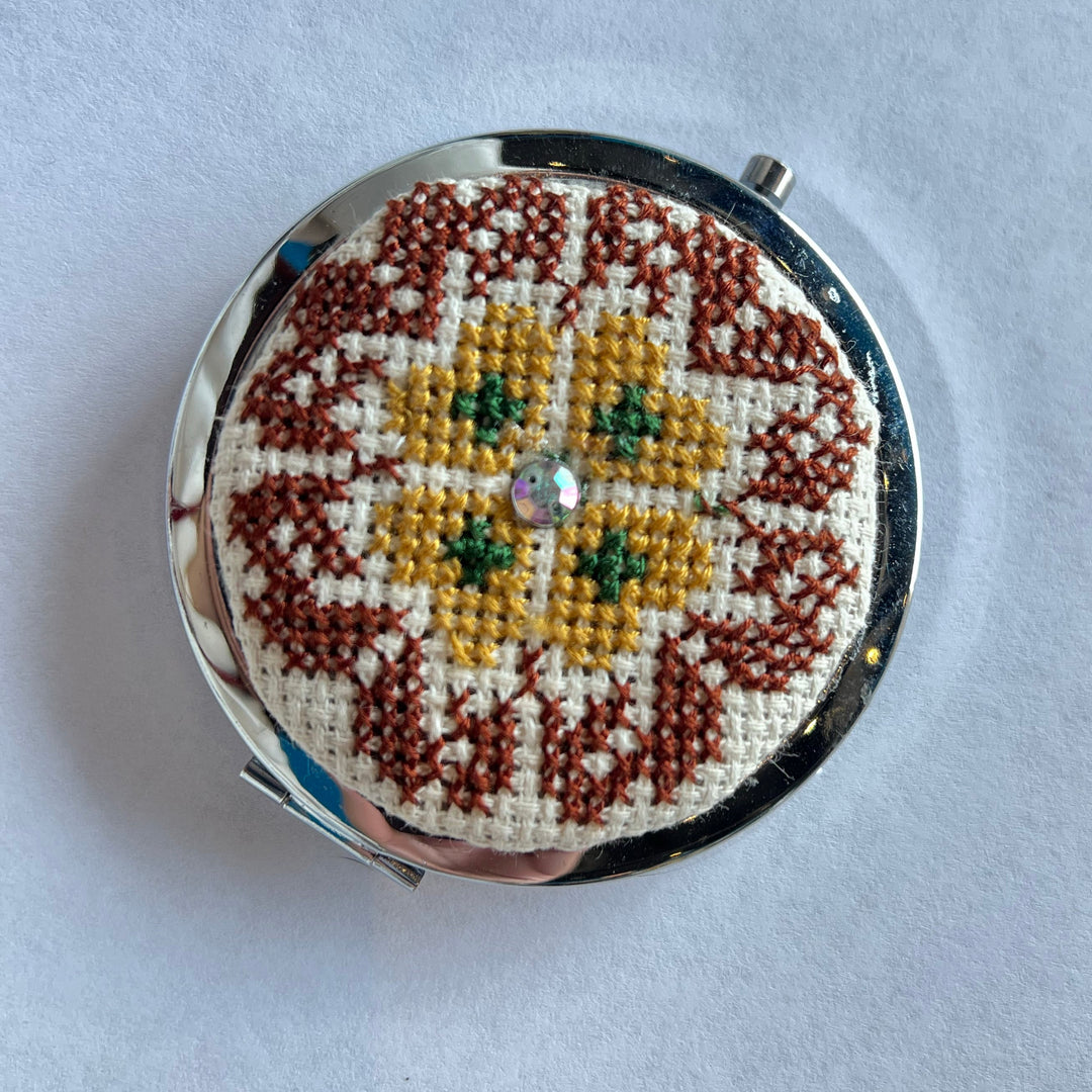 Tatreez Compact Mirror
