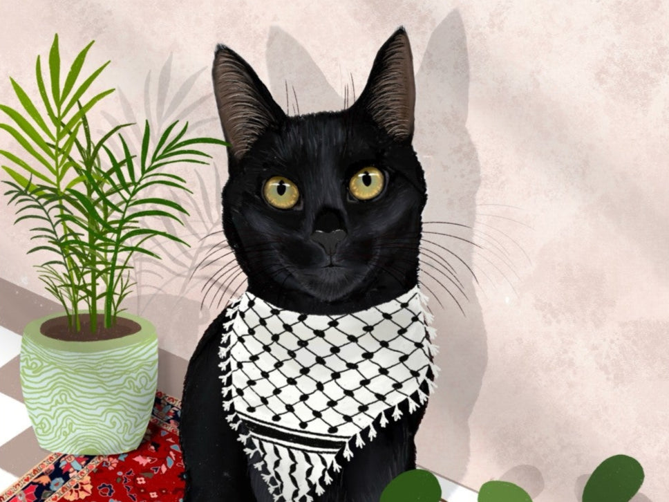 FROMRURU Cat Art Prints