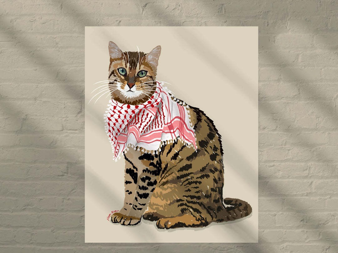 FROMRURU Cat Art Prints
