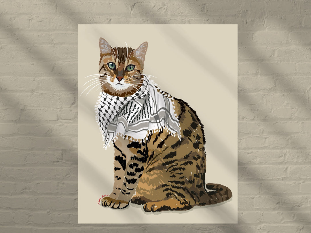 FROMRURU Cat Art Prints