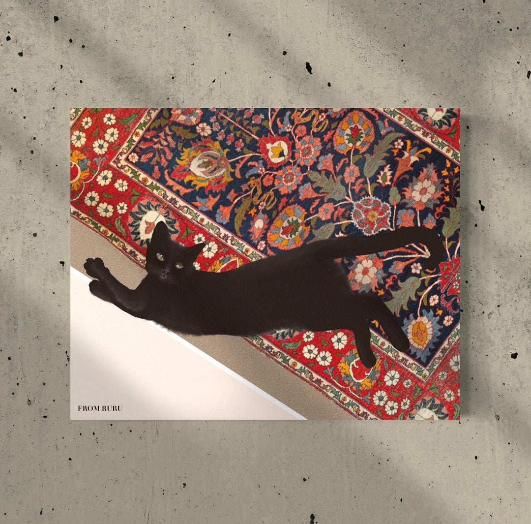 FROMRURU Cat Art Prints