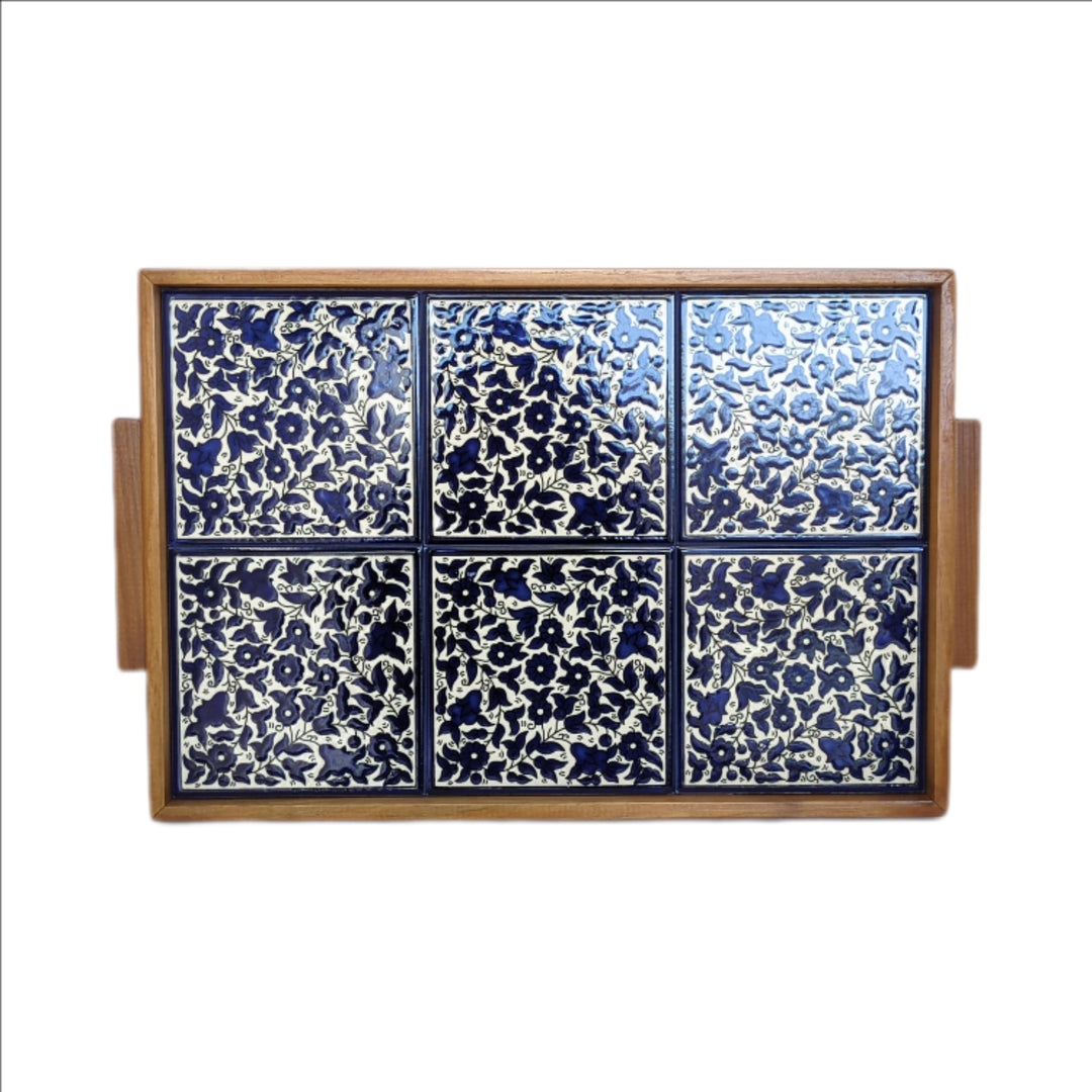 Tiled Tray (6 tiles) Made in Palestine