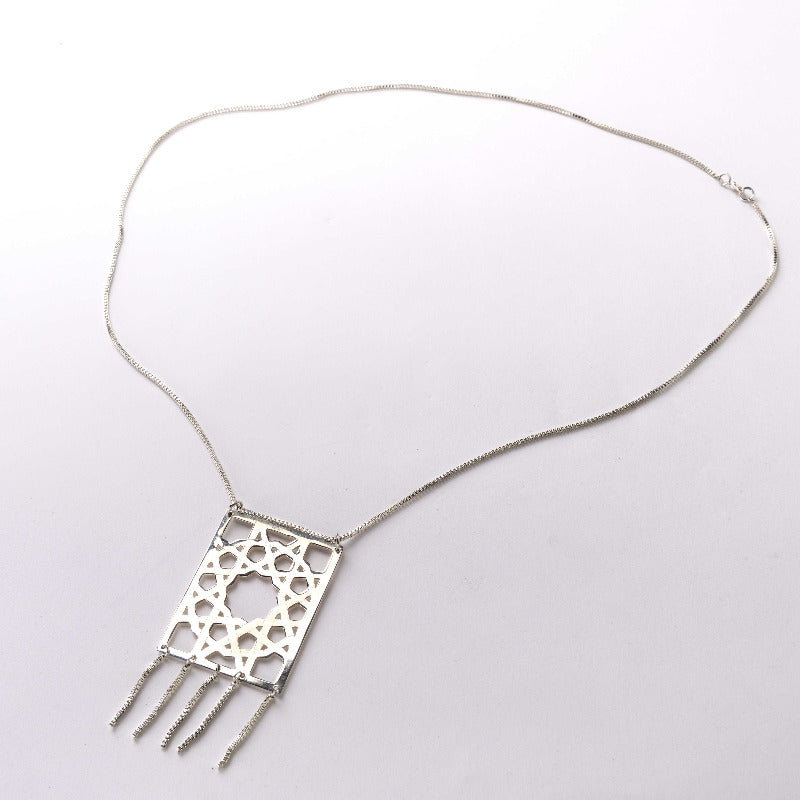 Barquq soutra tasselled necklace