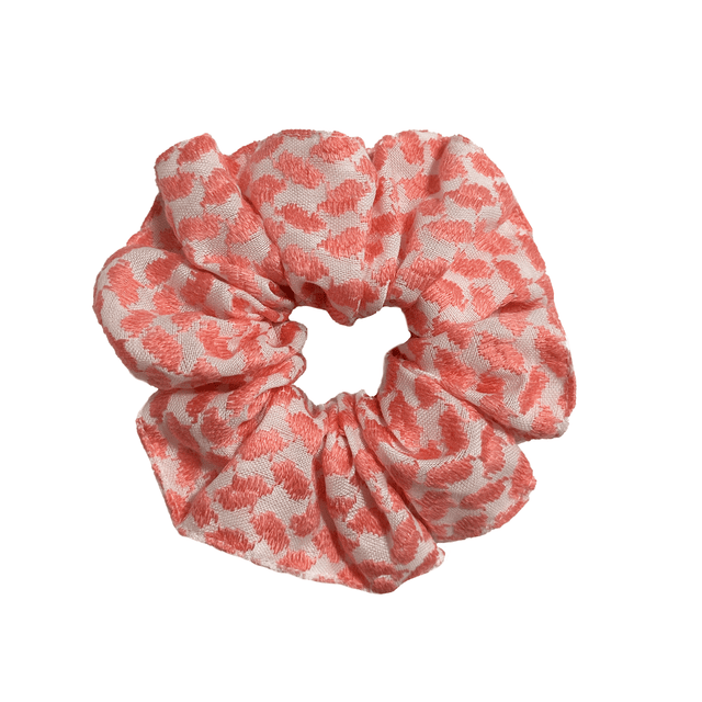Oversized pink keffiyeh scrunchie