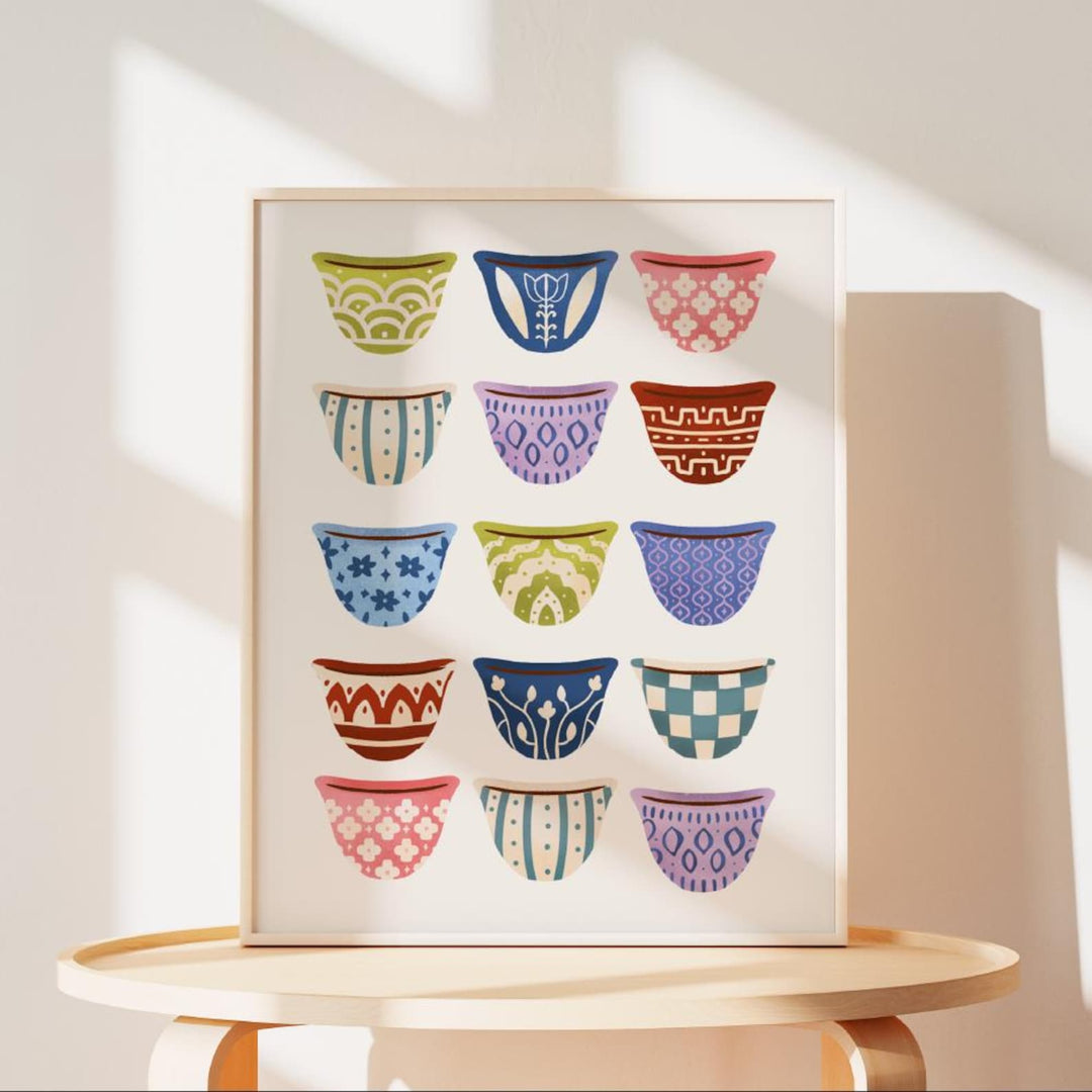 Qahwa Cups Print (8x10)