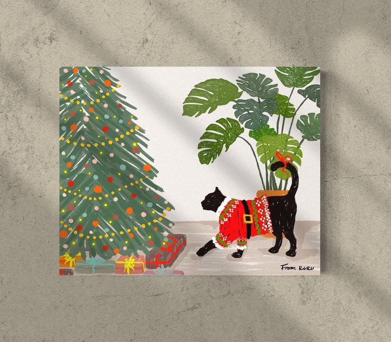 FROMRURU Cat Art Prints