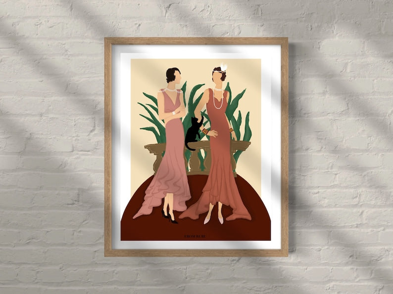 FROMRURU Cat Art Prints
