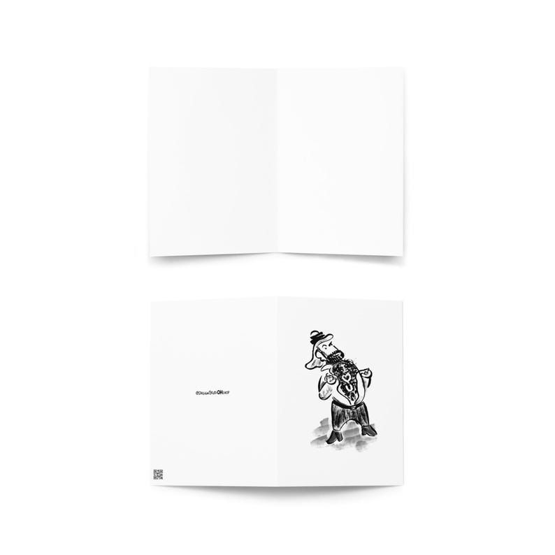Funny "I Heart You" Arab Man Greeting Card