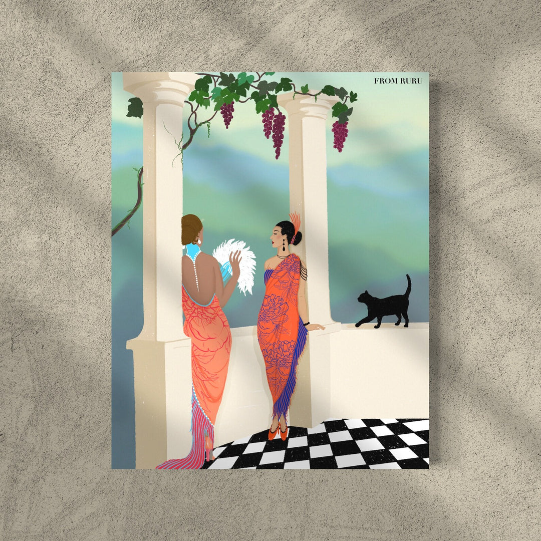 FROMRURU Cat Art Prints