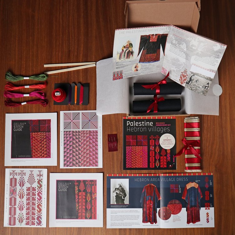 Folkglory: Palestine, Hebron Area Beginner Embroidery Tatreez Kit