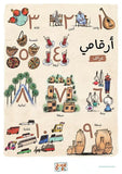 My Country Arabic Numbers Poster