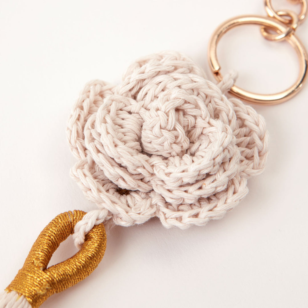 Damascus Rose Keyring