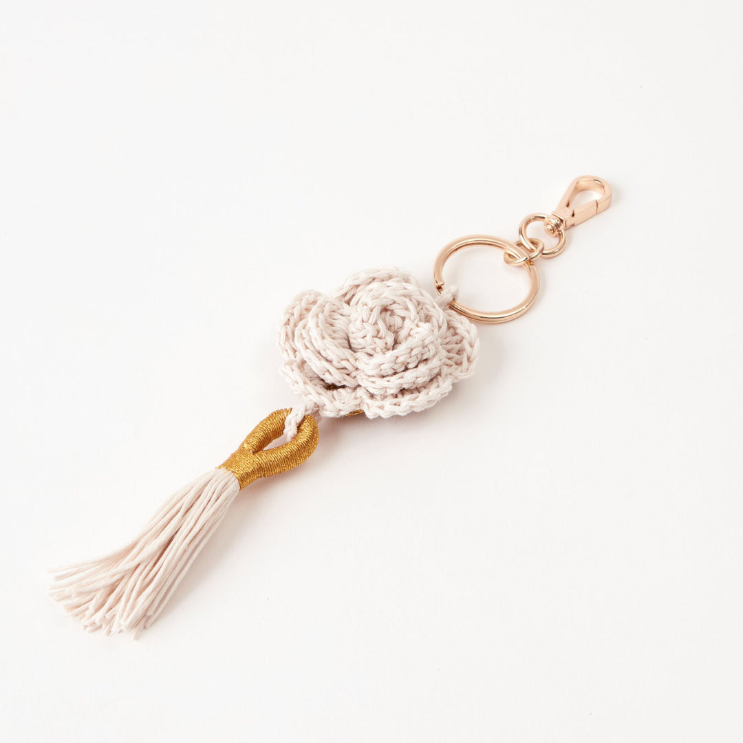 Damascus Rose Keyring