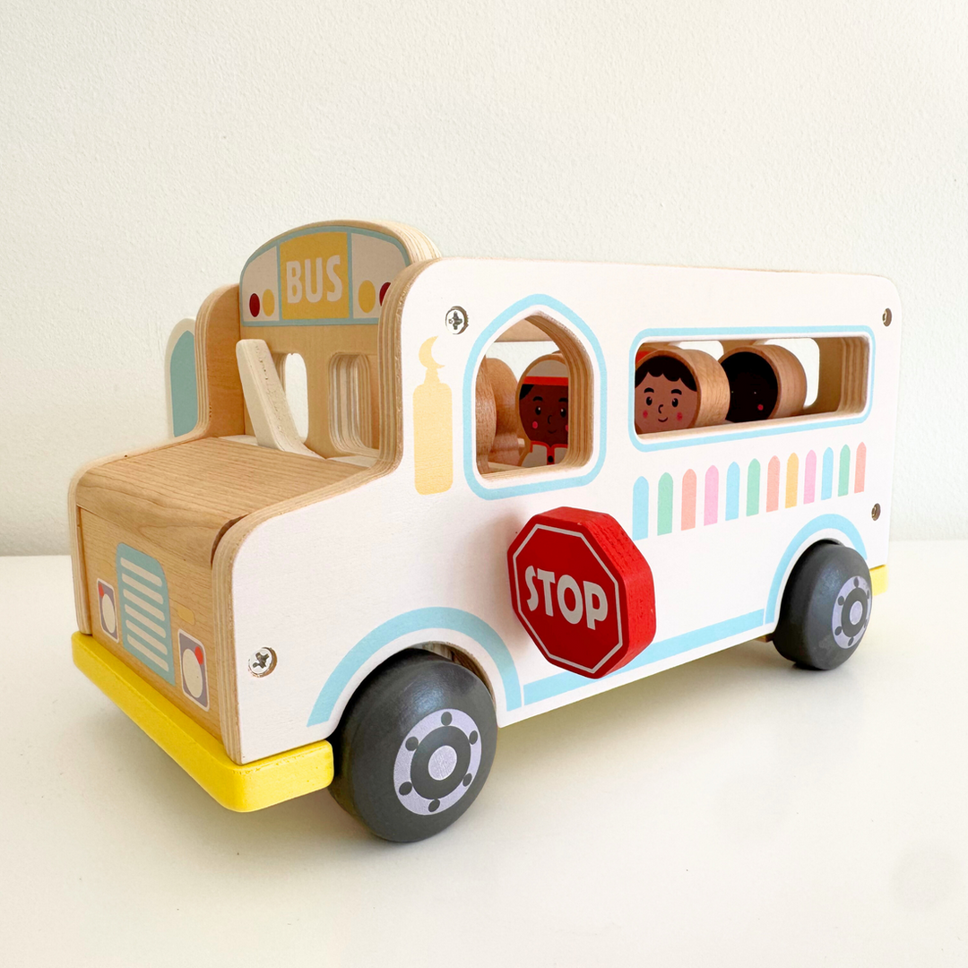 Wooden Toy Bus