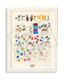 My Country Arabic Numbers Poster