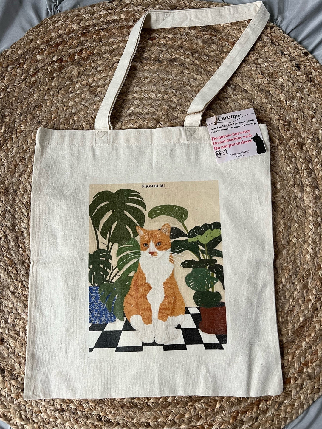 Ruru Cat Tote Bag