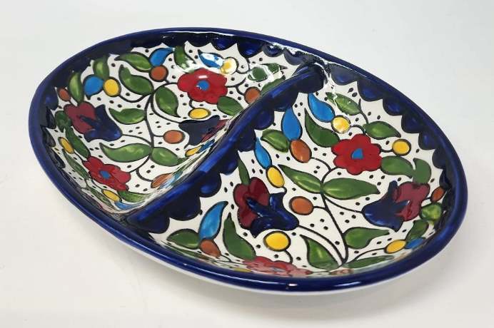 Oval sectioned plate (Made in Palestine)