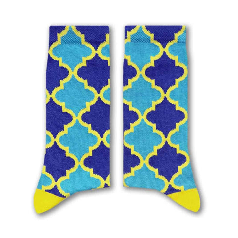 Arabesque Blue Socks