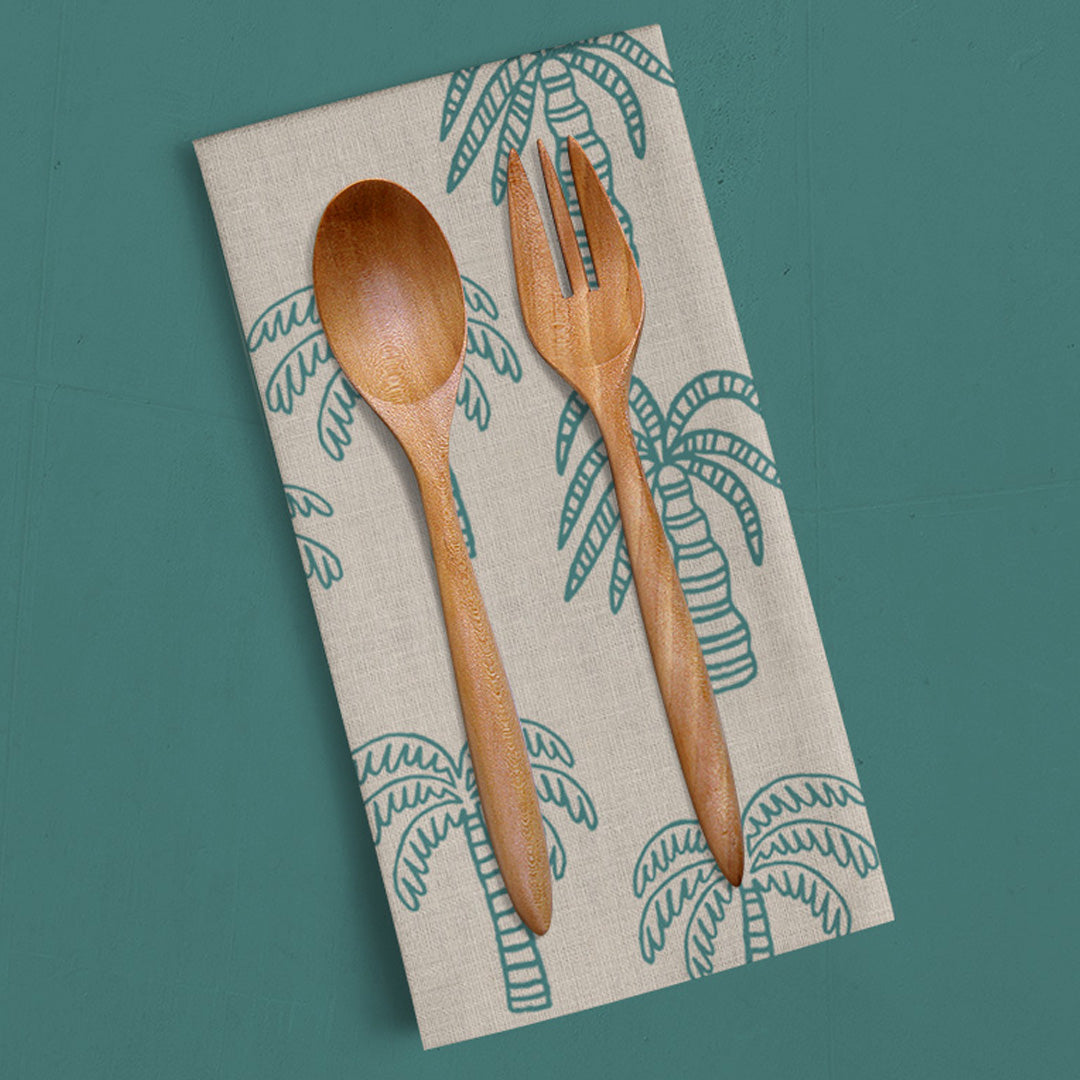 Little Majlis Linen Date Palm Oasis Tea Towel