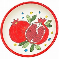 Made in Palestine - Pomegranate shallow round dish