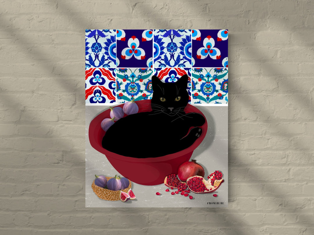 FROMRURU Cat Art Prints