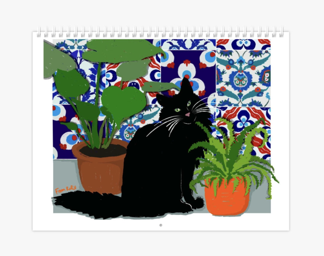 FROMRURU 2026 Cat Art Calendar