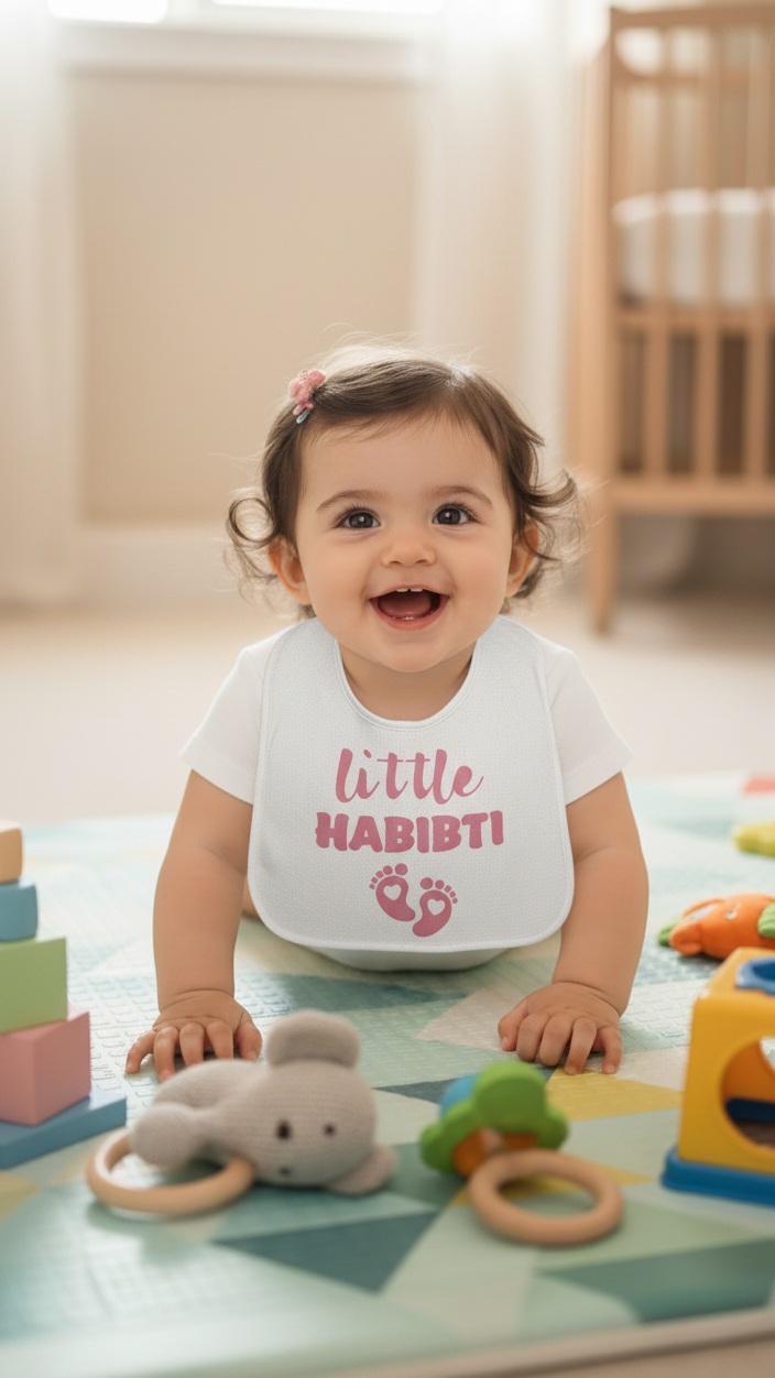 Little Habibi/Little Habibti Baby Bib