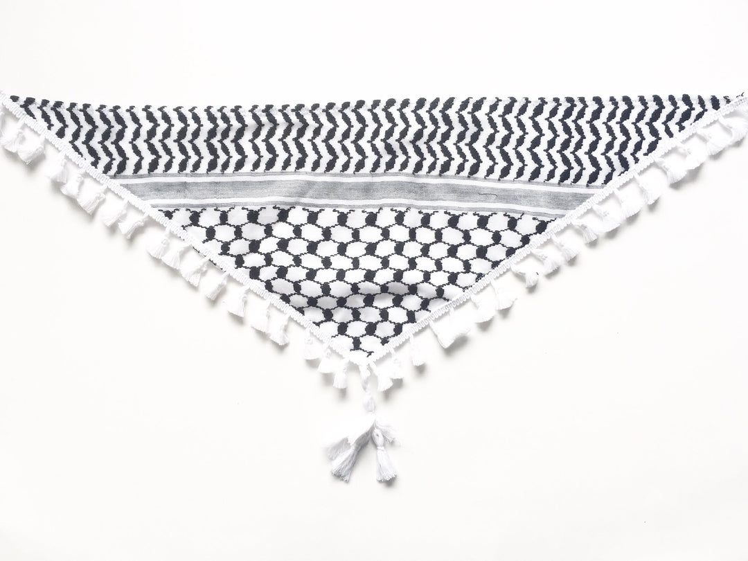 Keffiyeh Bib with Fringe