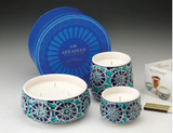 Akkadian Collection Candles- Blue Tessera