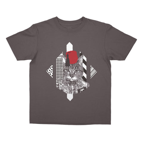 Yalla Collective-Cat Tarboosh Kids T-Shirt