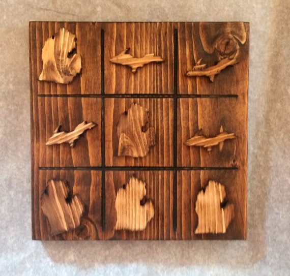 Michigan Tic-Tac-Toe Board Game